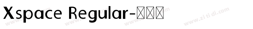 Xspace Regular字体转换